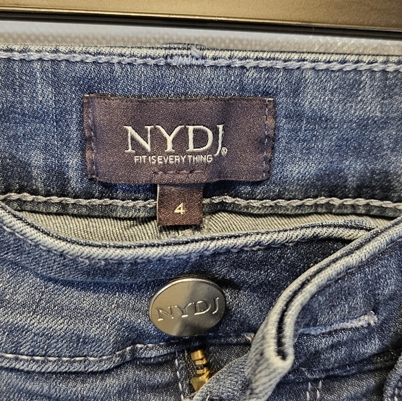 NYDJ Alina Leggings Cool Embrace Lift Tuck Technology Blue Denim Jeans Sz 4 - Picture 5 of 6